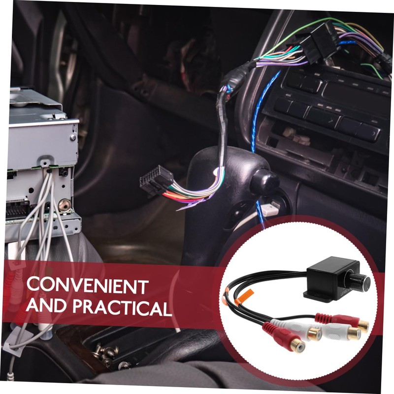 Mikinona RCA Audio Level Controller for Car Volume Amplifier Dual