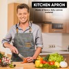 URBAN SOMBRERO Tipsee Chef Kitchen Apron with 3-Pocket Grey Canvas