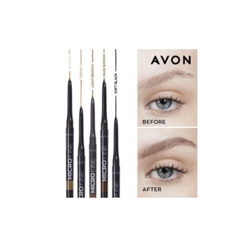 Avon Glimmerstick Microfine Eyebrow Brow Definer Pencil (Soft Black)