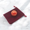 Pandiui23 Natural Polished Red Agate Ball, Polished Crystal with Energy