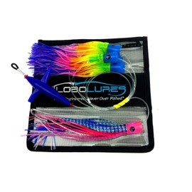 Lobo Lures #215 Skipjack Hybrid Skipjack Hybrid UV Splash Tuna Mahi Marlin Trolling Lure Daisy Chain Abaco