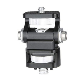 NICEYRIG DSLR Monitor Mount for ARRI Standard 3/8'' Hole, Tilt and Swivel Holder for Camera Cage Rig, Stabilizers- 339