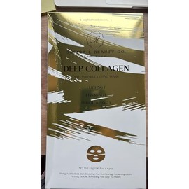 Sophia L Beauty Co. Deep Collagen Sheet Mask, 12g x 4 pcs – Facial Care Mask for Skin Refreshment and Hydration