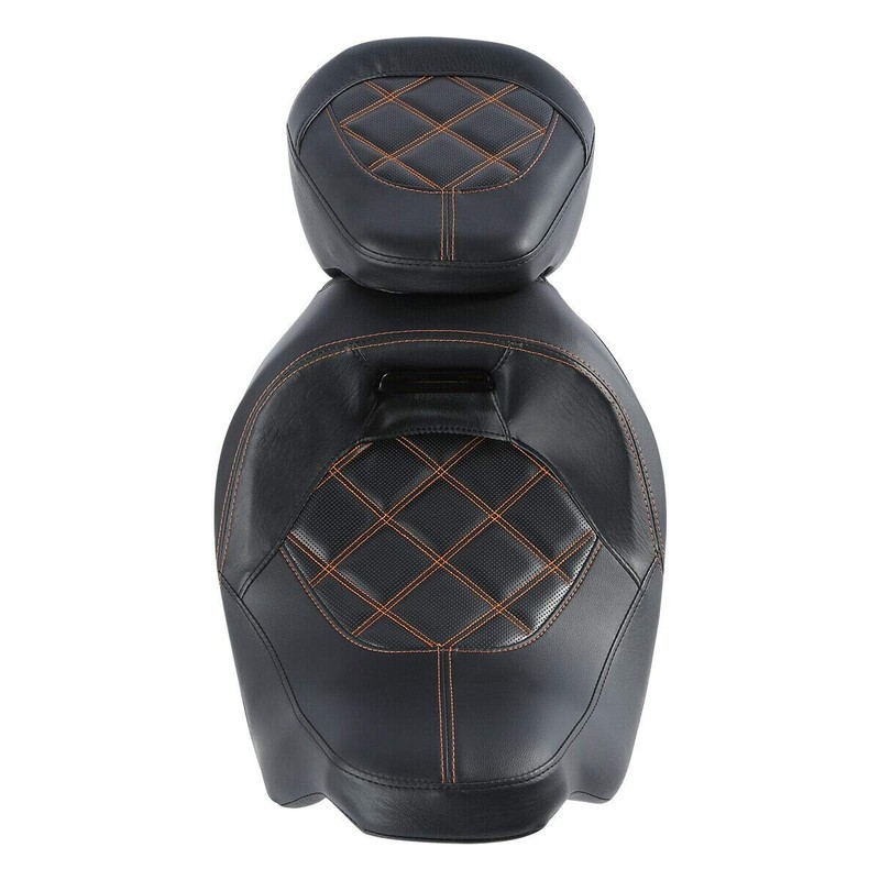 TCMT Low-Profile Driver Passenger Two Up Seat Fit For Harley