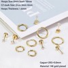 Dainty 6 Pairs Earrings Sets for Multiple Piercing, Lightweight 14K