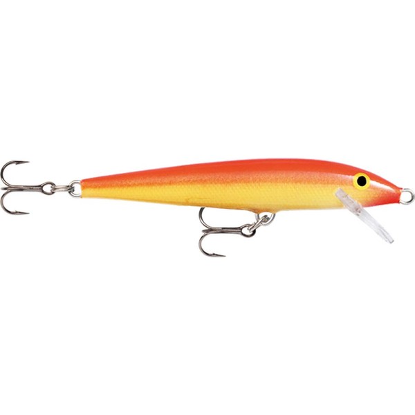 Rapala Original Floater 07 Fishing Lure (Gold Fluorescent Red)