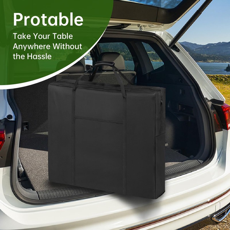 QYILUARE 6 Ft Folding Table Storage Bag-Water-Resistant Heavy Duty Large