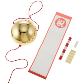 パーティーグッズ 金のくすだま(無地垂れ幕1枚付) 7610