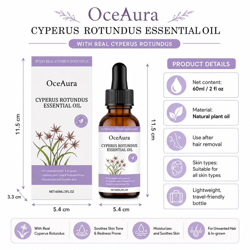 Cyperus Rotundus After Shave Oil for Women – Moisturizing Body