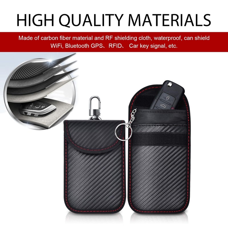 MLY 2 Pack Faraday Key Fob Cover, Faraday Key Fob