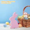 ALLY-MAGIC Easter Desktop Decoration, Wooden Rabbit Bunny Desktop Ornament Cute