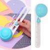 Circular Paper Cutter 360 Degree Rotation Clear Scale Slide Adjustment
