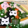 Seenelling 31 Pcs DIY Therian Mask Kit Blank Cat Mask