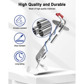 Unidad de envío de depósito de combustible para camioneta Dodge D/W Series 1974-1980 de marco medio de 18 galones Depósito de combustible de plástico D100 D150 D200 D300 W100 W150 W200 W300