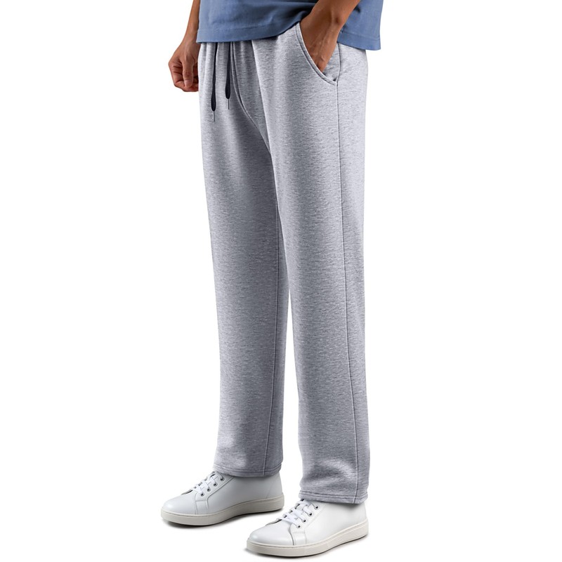BULLIANT Pantaloni Jogging Uomo, Pantaloni Sportivi Uomo(Grigio Chiaro,XL)