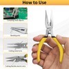 BOOSDEN 5" Needle Nose Pliers, Long Nose Pliers Set with