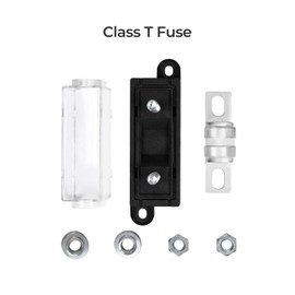 Renogy High Current Fuse, 250A Class T Fuse with Set for Cars, Trucks, Construction Vehicles, Buses and Caravans