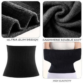 Comioke Back Warmer, Winter Lumbar Belt, Fluffy Back Support, Warm, Abdominal Protection, Kidney Ties, Elastic Waist Support, Winter Kidney Warmer, Warm Abdominal Warmer, Heat Belt Lumbar Warmer,