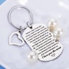 GGOJAGST Anniversary Wedding Gifts for Couples I Love You Keychain