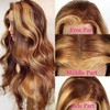 Highlight Ombre Lace Front Wig Human Hair Pre Plucked 13x4
