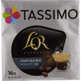 Tassimo Fortissimo L 'Or Espresso Coffee, Gema Recommended Roaster, High, Coffee, Coffee, 32 T Disc