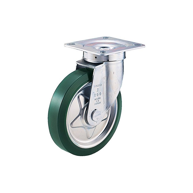TRUSCO(トラスコ) プレス製ウレタンキャスター 自在 Φ75 TUJ-75