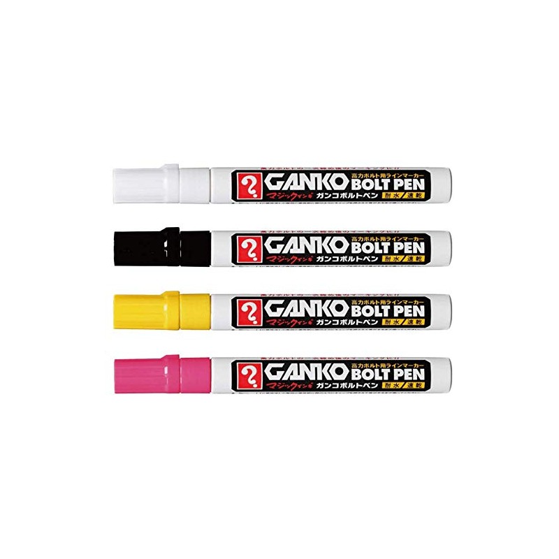 寺西化学工業(Teranishi Chemical Industry) マジックインキ GANKOボルトペン 中字 白 MKOB-T30 工業用マーカー