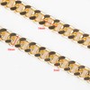 YOUBEIYEE 16.4 Gold Plated Chain for Jewelry Making, Aluminum Cuban