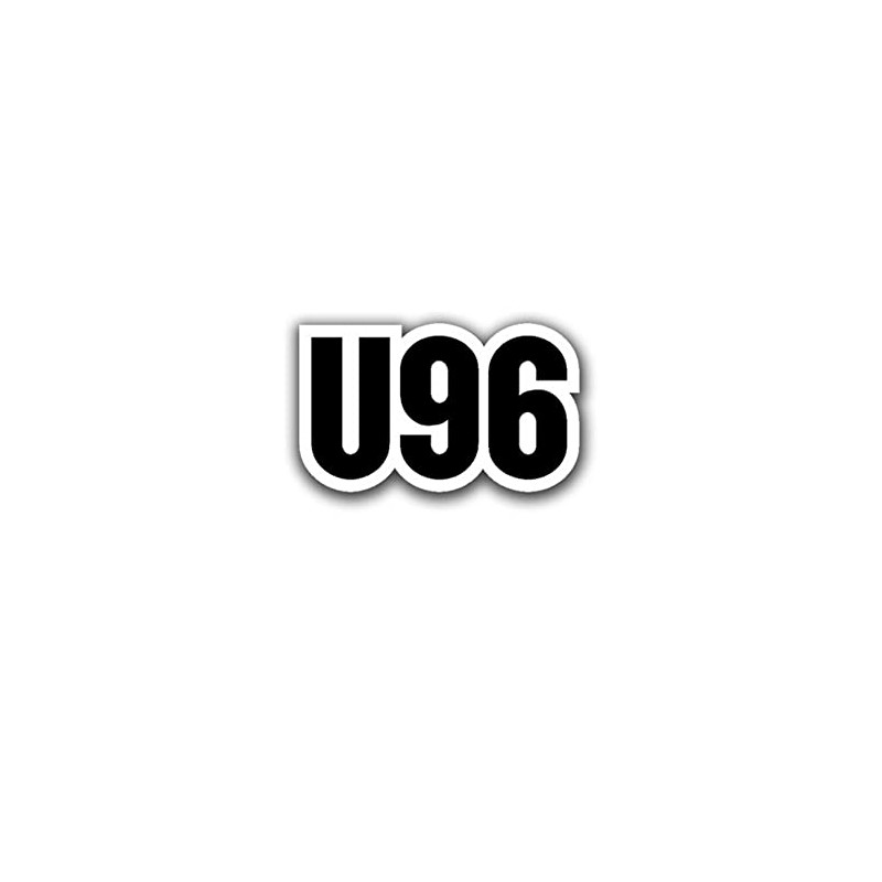 Sticker U96 U-Boat Marine Lettering Military 10 x 6 cm