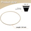 sourcing map 3LK340 Cord Belt Grey, 3/8" x 34" Lawn