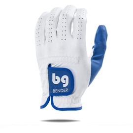 Elite Cabretta Golf Gloves | Worn on Left Hand (Blue, Medium-Large)