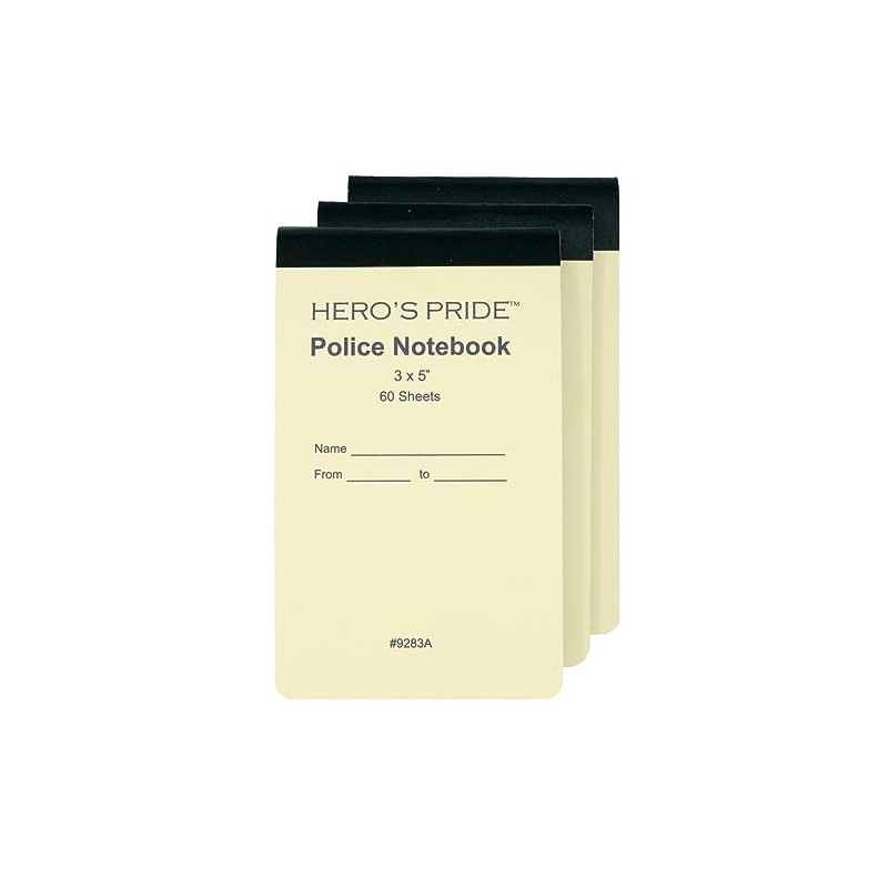 Hero's Pride Ballistic Notepad Case Refills, Made for Law Enforcement,