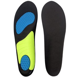 SUSCONG Insole, Anti-Fatigue, Breathable, Antibacterial, Odor Resistant, Arch Support, Shock Absorption, Ankle Pain, Plantar Fasciitis, Walking Sports, Insole, Adjustable Size, Unisex
