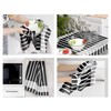 Lashuma Tea Towels Cotton Set, Dry Towels Striped Black -