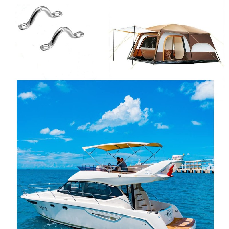 GDQLCNXB 10Pcs M8 316 Stainless Steel Bimini Boat Top PAD
