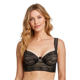 Miss Mary of Sweden Lace Vision Women's Exclusive Unpadded Underwired Bra Black