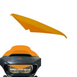 POWER JAMES PMMA Sunset Orange Headlight Eyebrow Bodywork for Harley Davidson 2015-2023 Road Glide FLTR, FLTRK, FLTRXS (Orange)