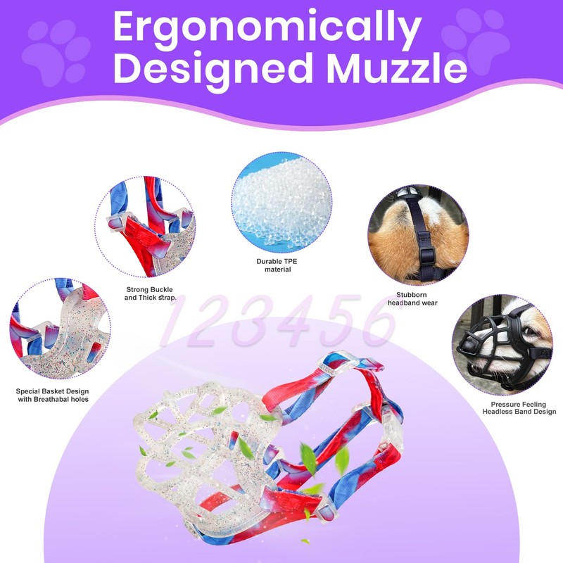 Dog Basket Muzzle for Anti Biting & Chewing, Lightweight Cage