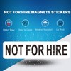 Not For Hire Magnetic Signs, 3"× 12" Not For Hire