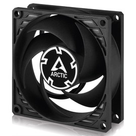 ARCTIC P8 PWM - 80 mm Case Fan with PWM, Pressure-optimised, quiet motor, Computer, Fan Speed: 200-3000 RPM - Black