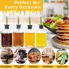 Oudizz Syrup Dispenser Bottles Set,4 pcs 7oz Glass Coffee Syrup