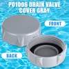 Tujoe P6H1158 Replacement Drain Valve Cap Plastic Swimming Pool Drain