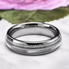 Concept Knight Tungsten Carbide Rings for Men Women 8mm/6mm Silver