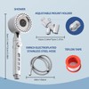 Wallona High Pressure Filter Shower Head, Handheld Silver Shower Head