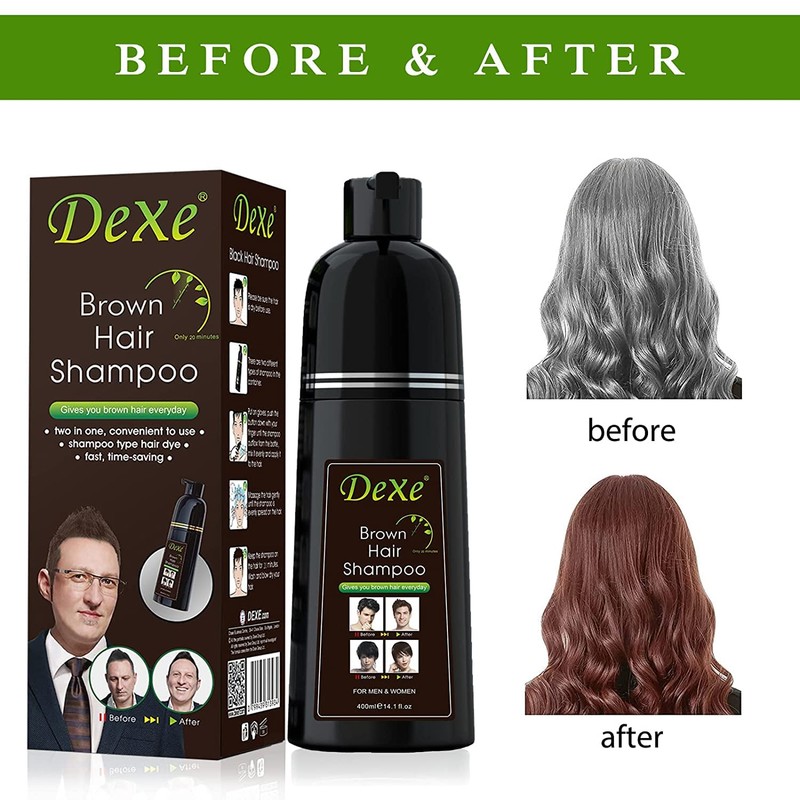 Instant hair shampoo, hair dye shampoo for men and women