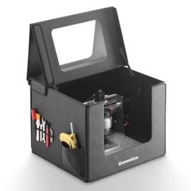 Genmitsu KABA Fold CNC Enclosure for CNC Router Machine- Noise Reduction, Dustproof, Foldable, with Side Toolbar, Compatible with Genmitsu 3020-PRO MAX (V2),3018 Series CNC Machines, 520 x 475 x 405mm