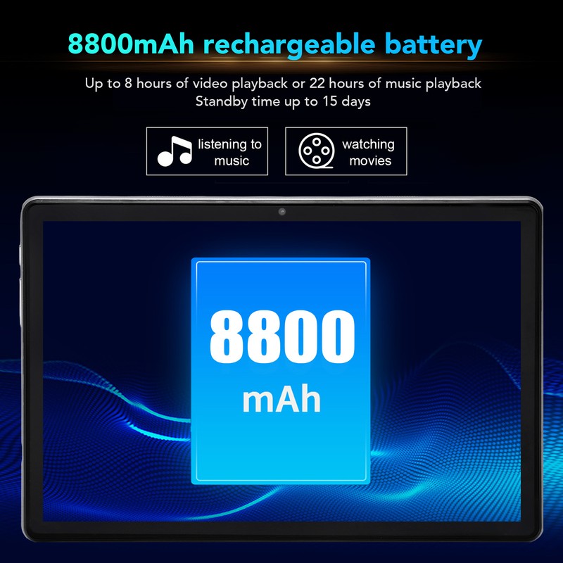 10.1in Smart Tablet 5GWiFi 8GB RAM 128GB ROM IPS HD