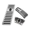 3pcs Accelerator Brake Pedals Foot Rest Plate Waterproof Fireproof Replacement