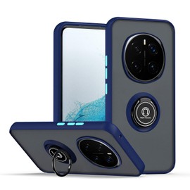 XINYEXIN Compatible with Honor Magic 7 Pro Case with Ring Holder, PC +TPU Shockproof Bumper Case Protective Cover - Royal Blue