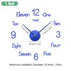 M METERXITY 1-Pack 3D DIY Wall Clock,28 Inch Modern Frameless